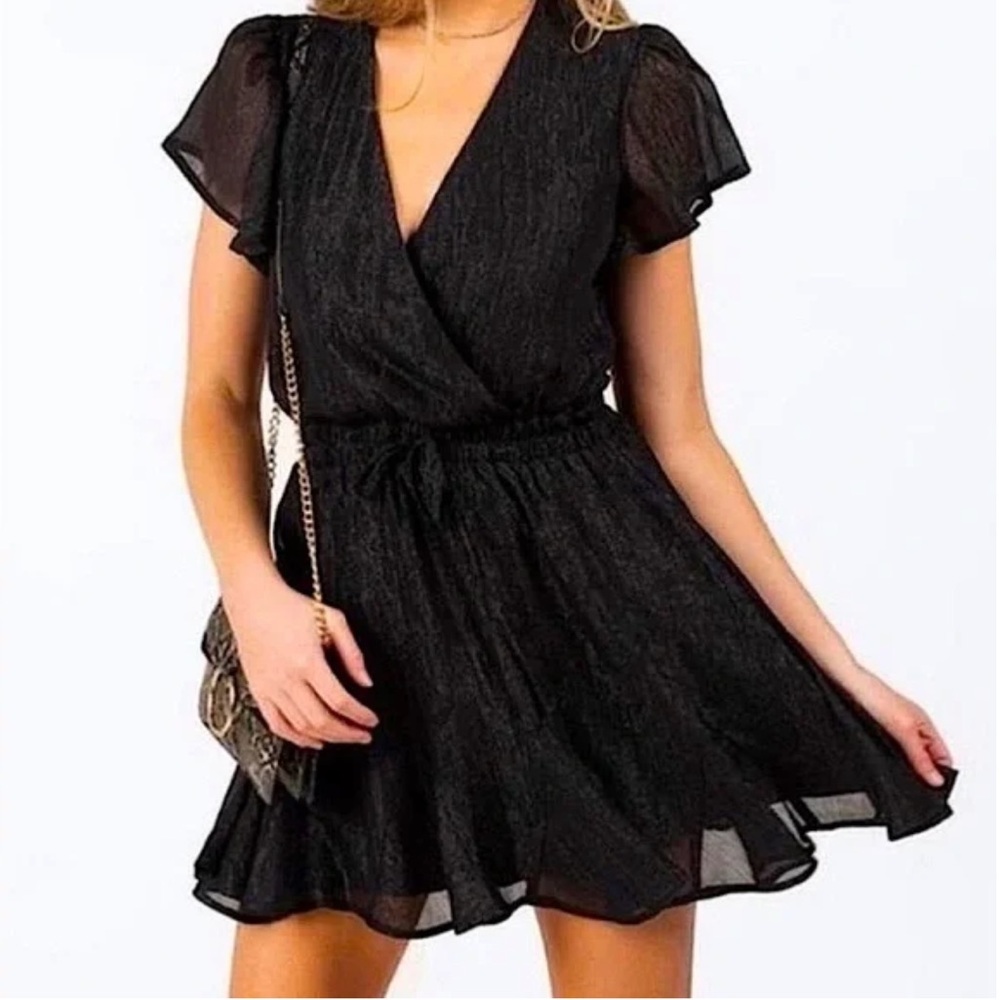 Black Short Sleeve Dress